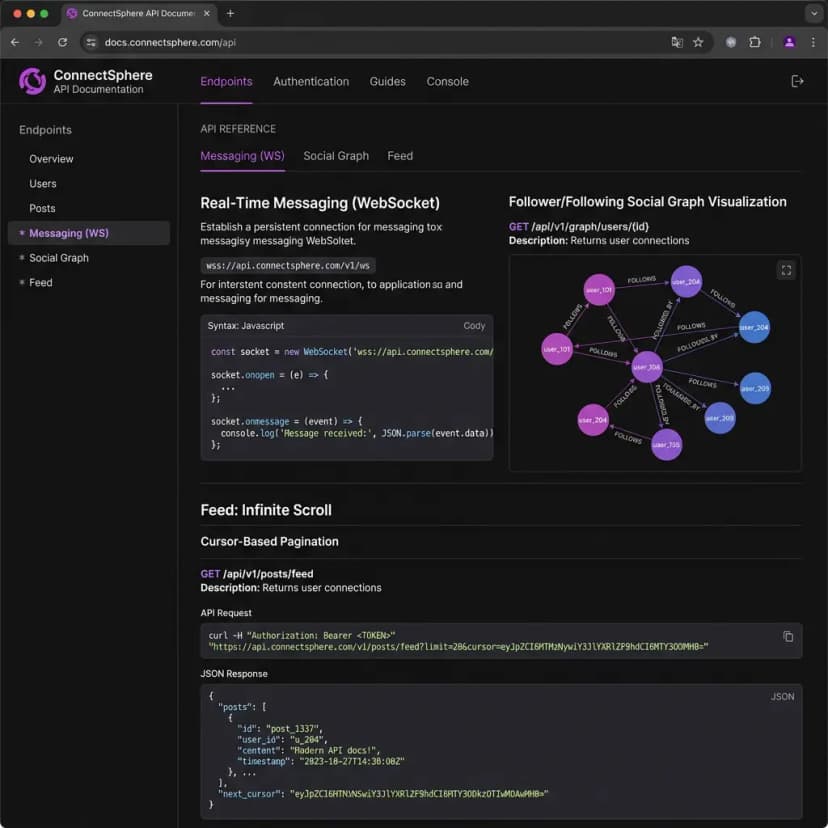Social Media Platform Real-time API